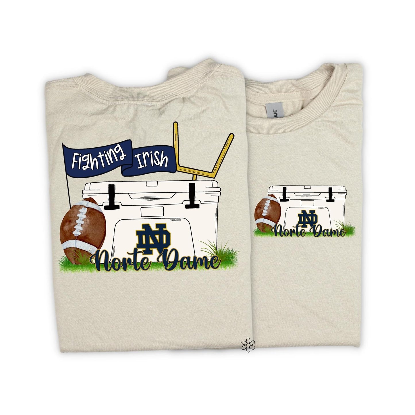 Norte Dame Completed Tee