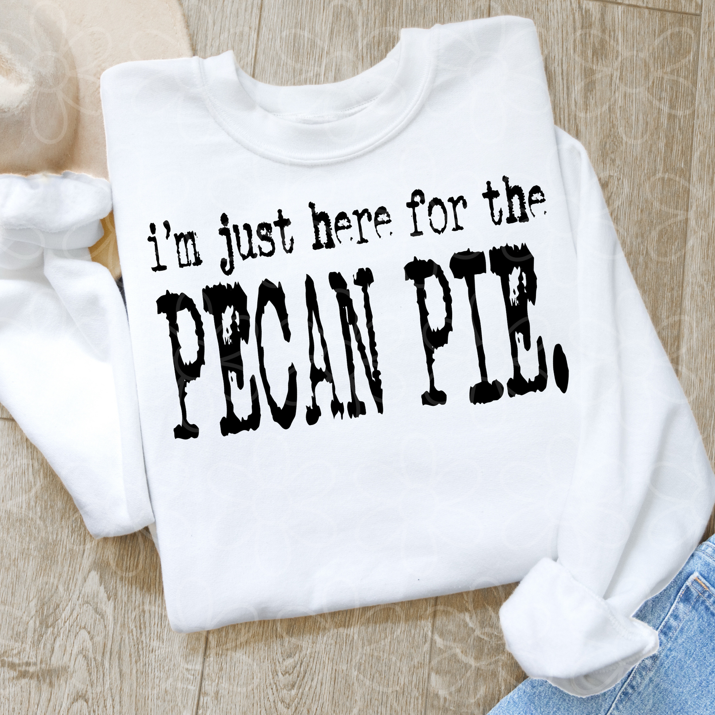 Thanksgiving I'm Just Here For The (Multiple Options) Kids Completed Tee