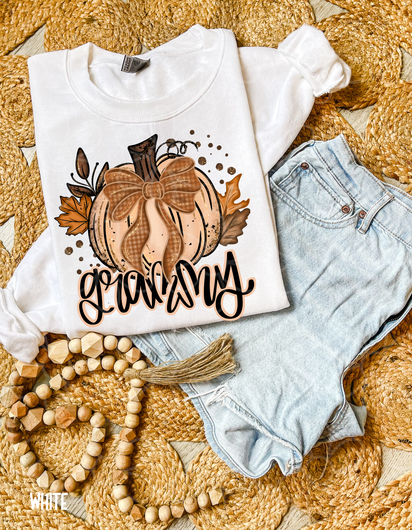Fall Pumpkin Coquette Bow Names (Multiple Options - No Customs) DTF Transfer