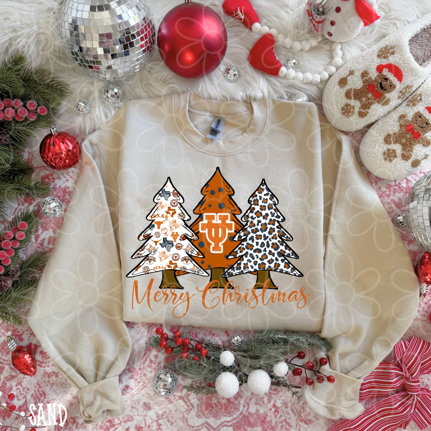 Merry Christmas Sports Team Trees (Multiple Options) DTF Transfer