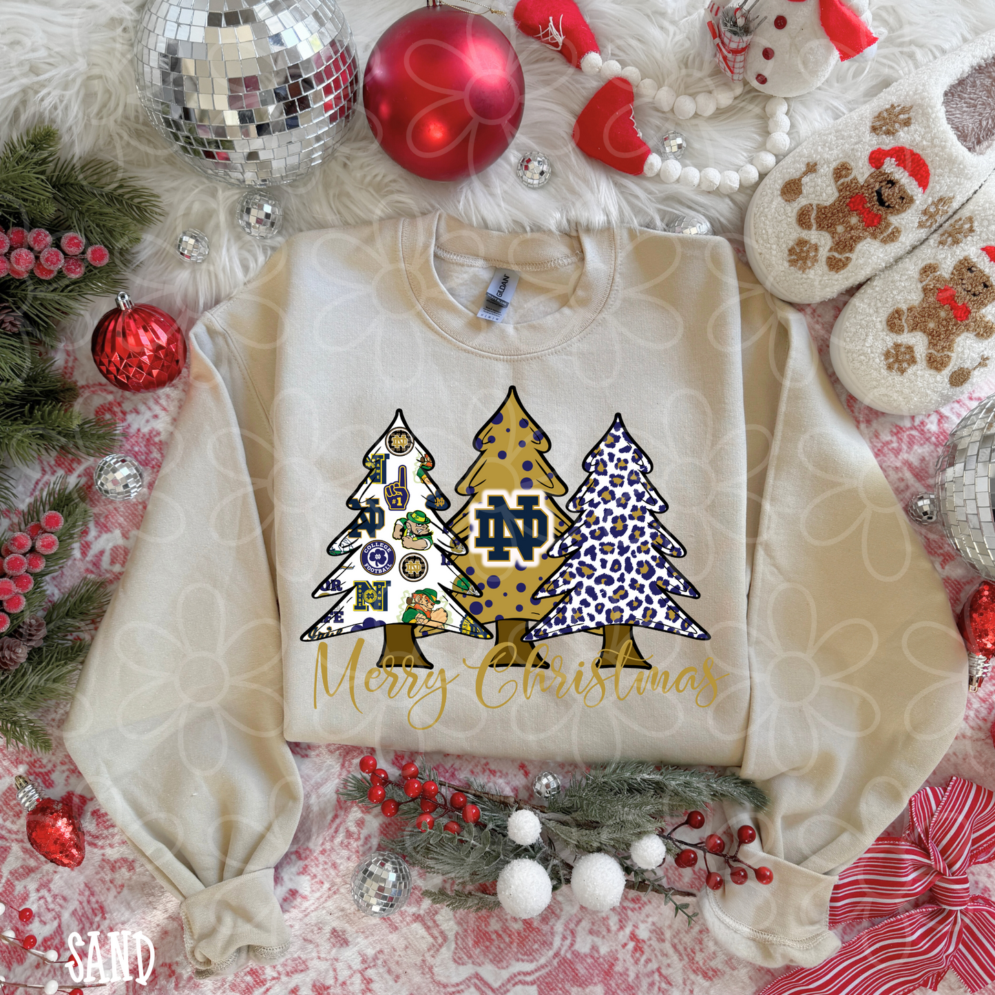 Merry Christmas Sports Team Trees (Multiple Options) DTF Transfer