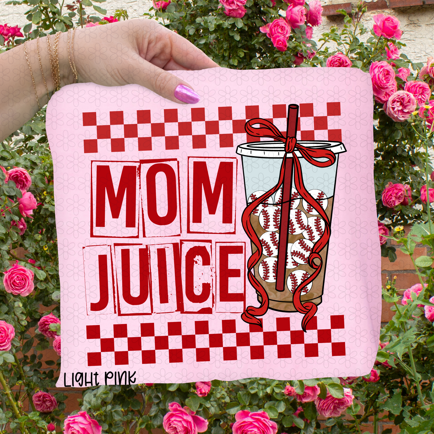 Baseball Iced Coffee Mom Juice DTF Transfer