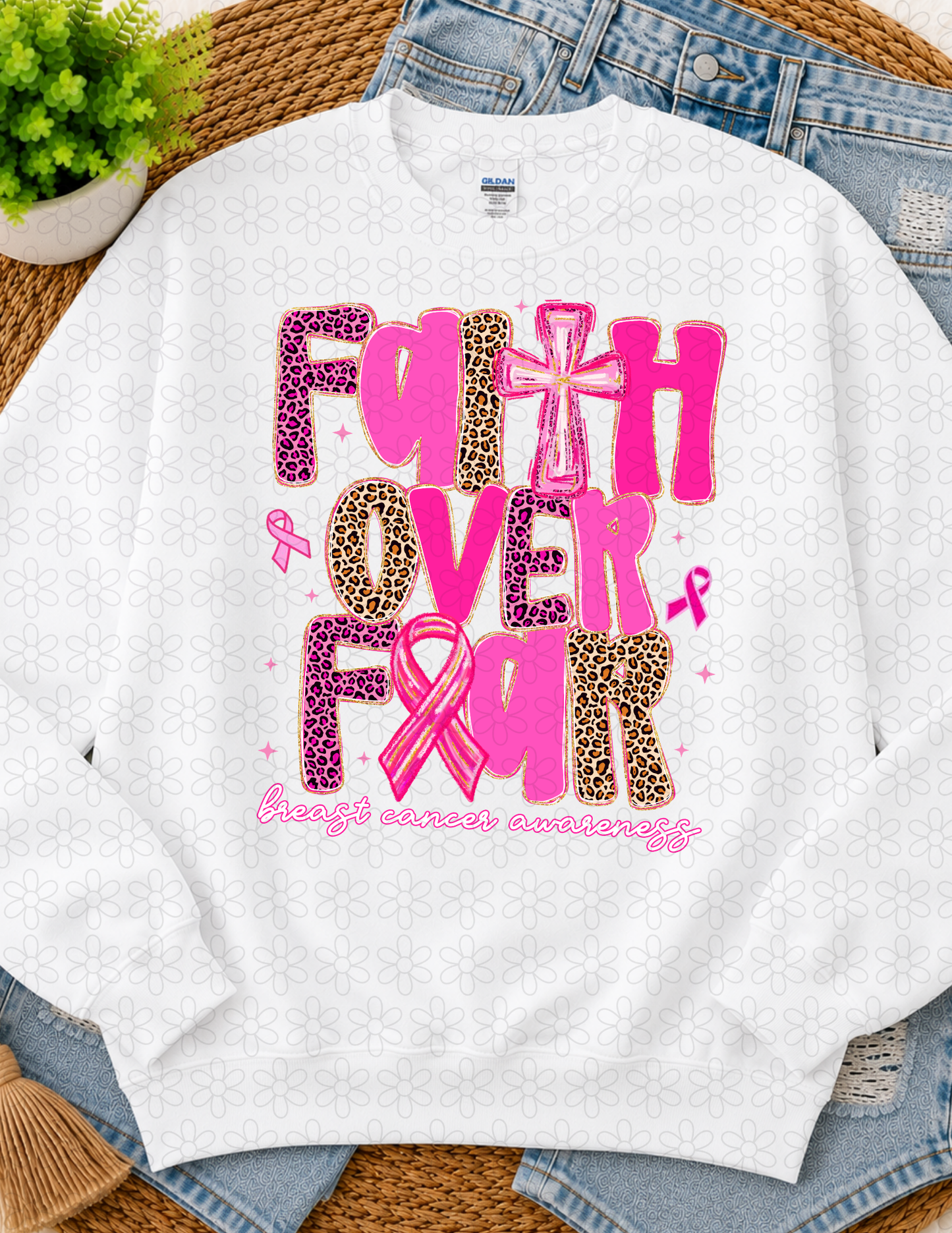 Faith Over Fear DTF Transfer