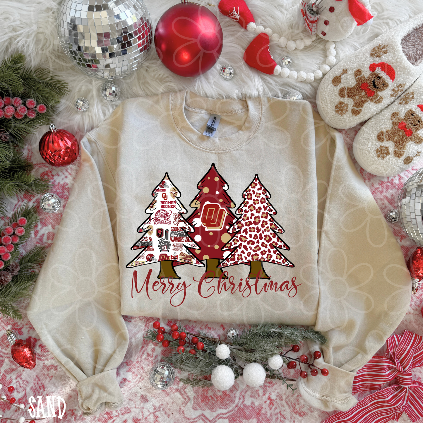 Merry Christmas Sports Team Trees (Multiple Options) DTF Transfer