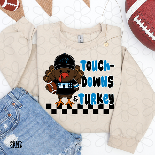 Touchdowns & Turkey Football Teams (Multiple Options) DTF Transfer