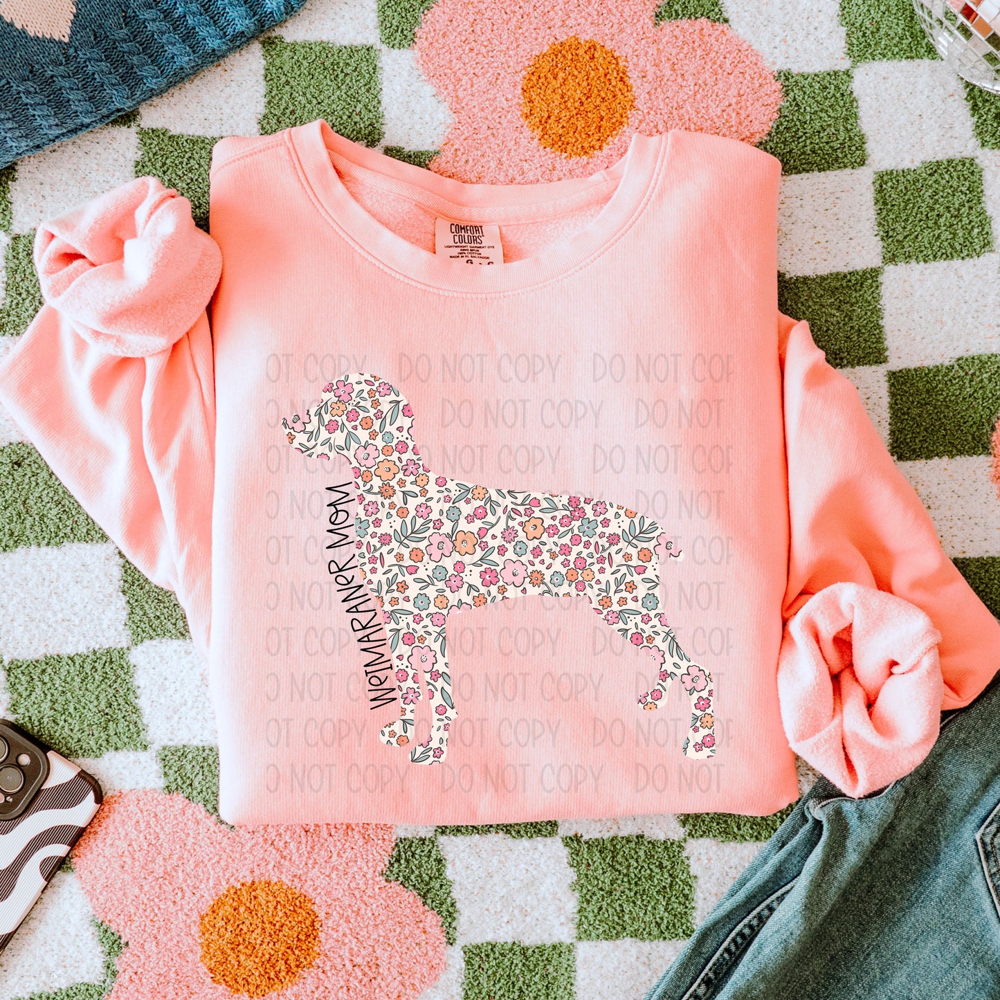 Dog Floral ( Multiple Options NO CUSTOMS ) Completed Tee