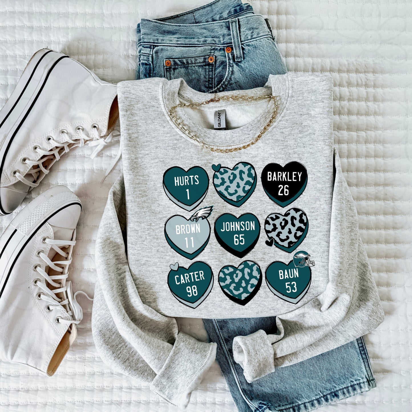 Eagles Hearts Completed Tee