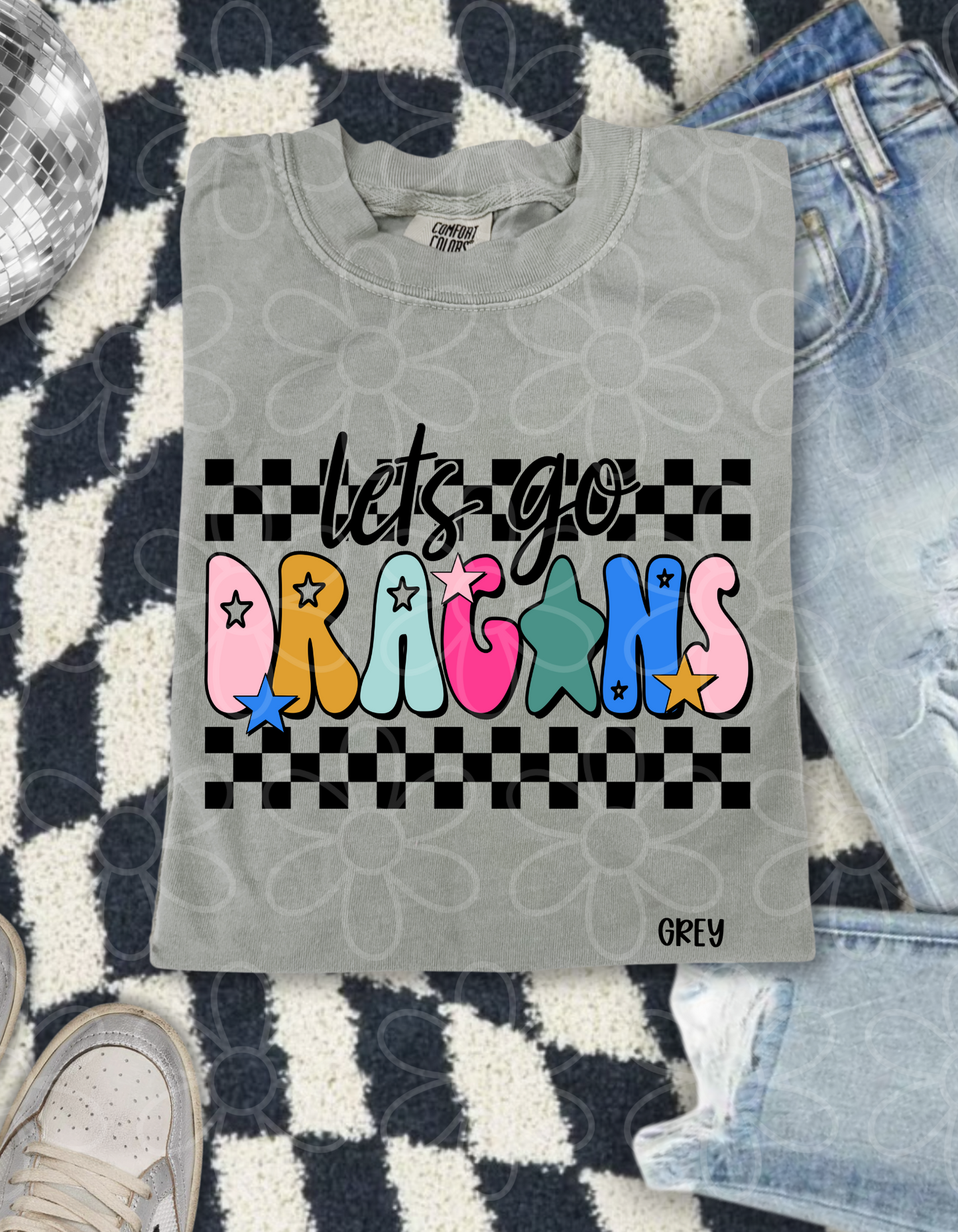 Retro Let's Go Sports Teams (Multiple Options) No Customs Completed Tee