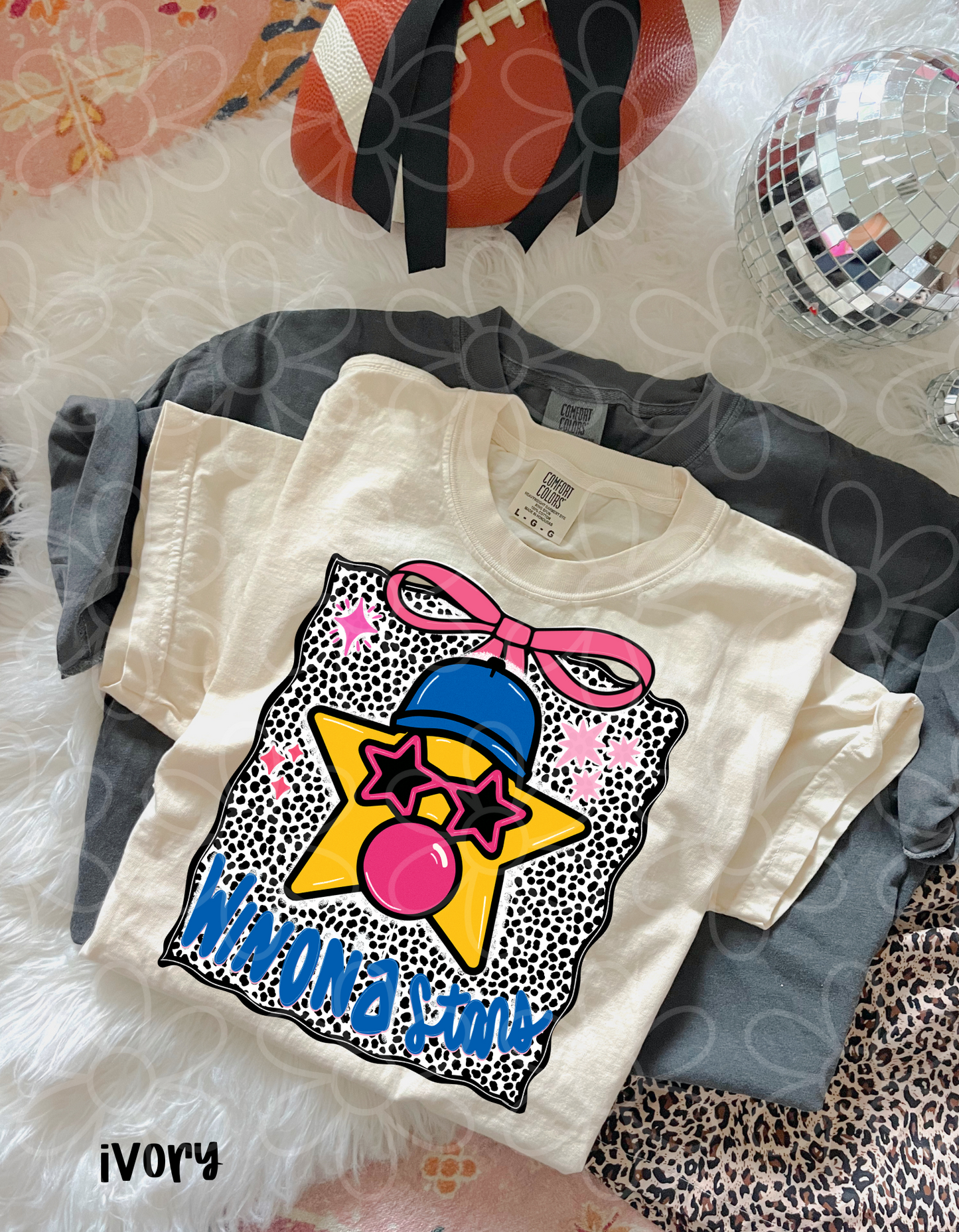 Preppy Speckle Star Sunglasses Sports Teams (Multiple Options) Completed Tee