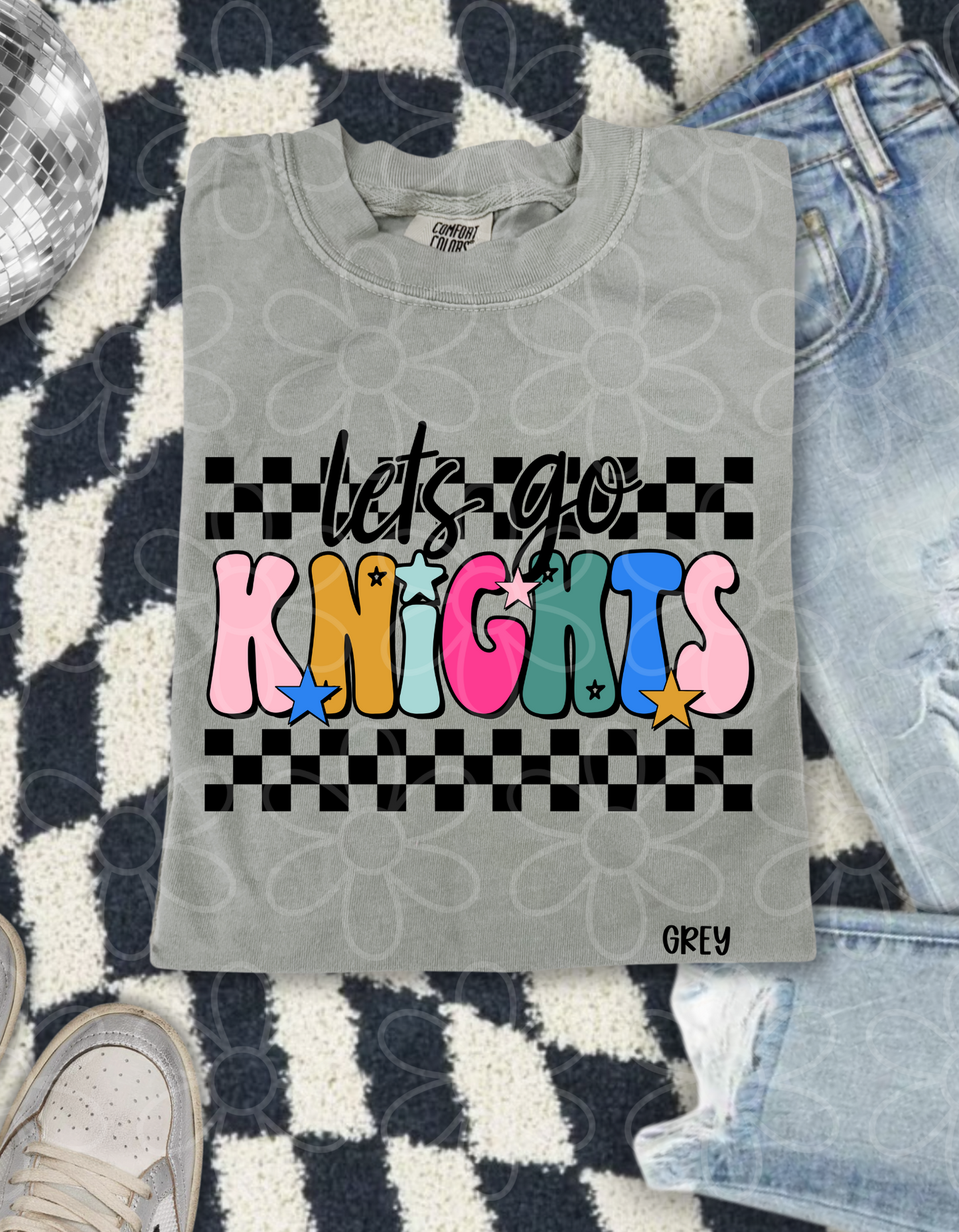 Retro Let's Go Sports Teams (Multiple Options) No Customs Completed Tee