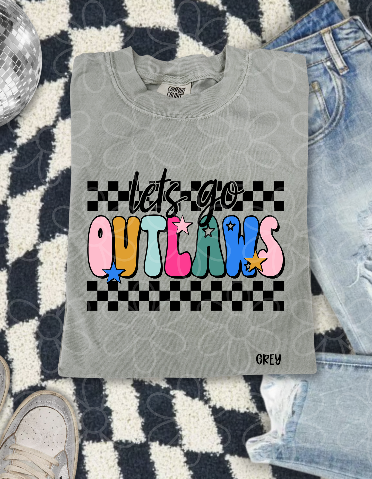 Retro Let's Go Sports Teams (Multiple Options) No Customs Completed Tee
