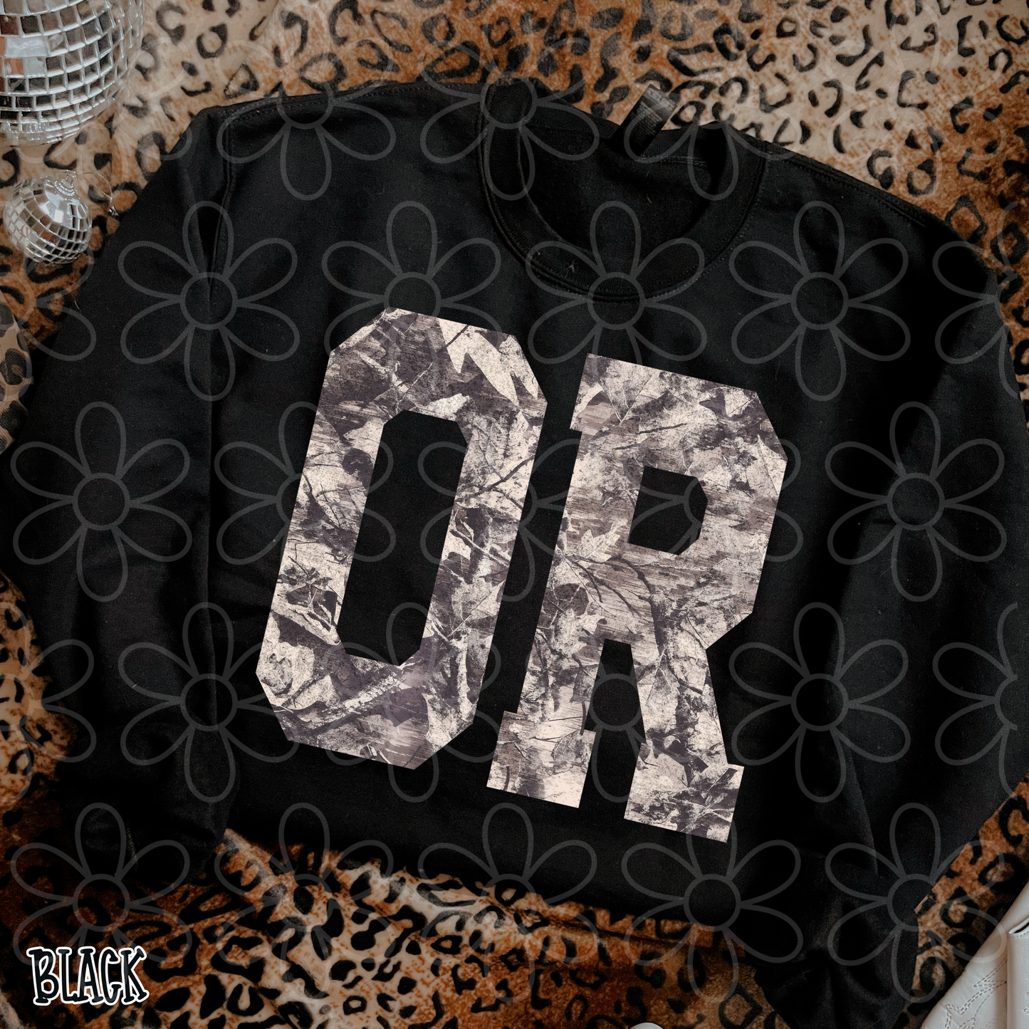 Leafy Camo State Abbreviations (Multiple Options) Completed Tee