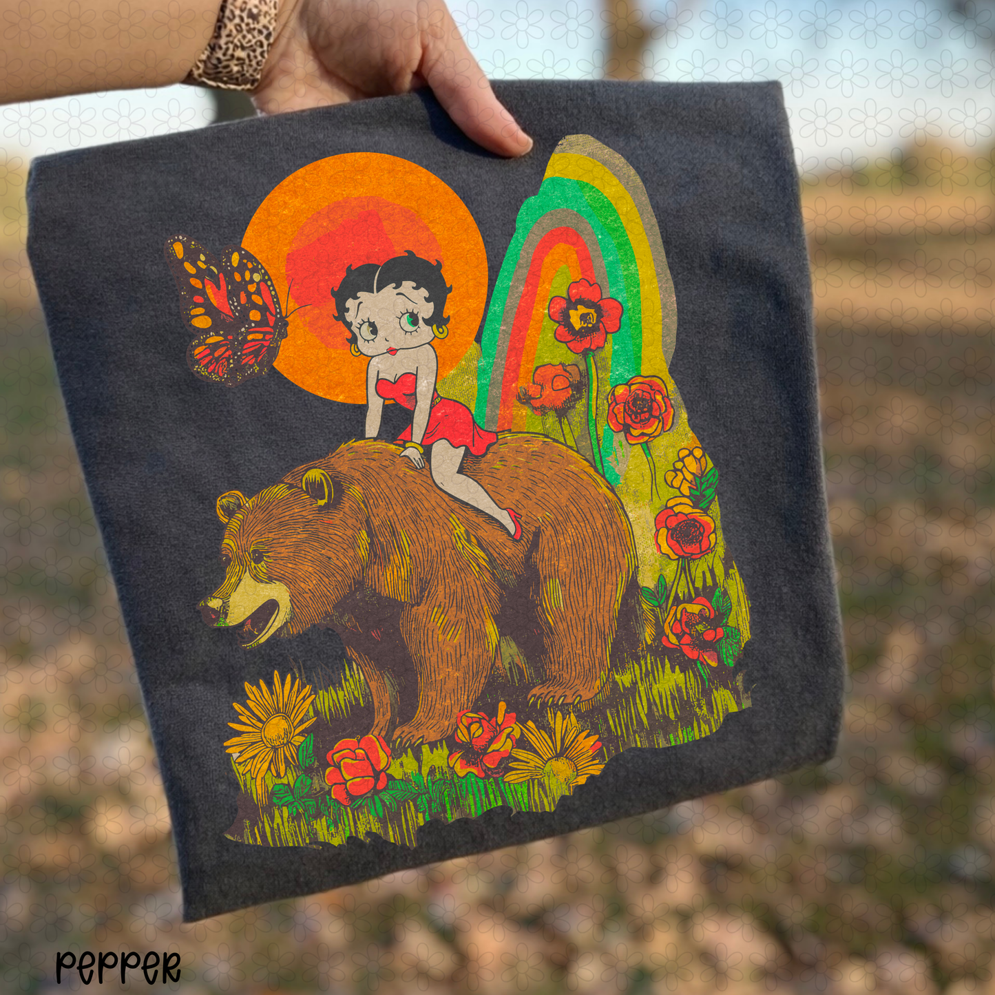 Retro Betty Boop Bear DTF Transfer