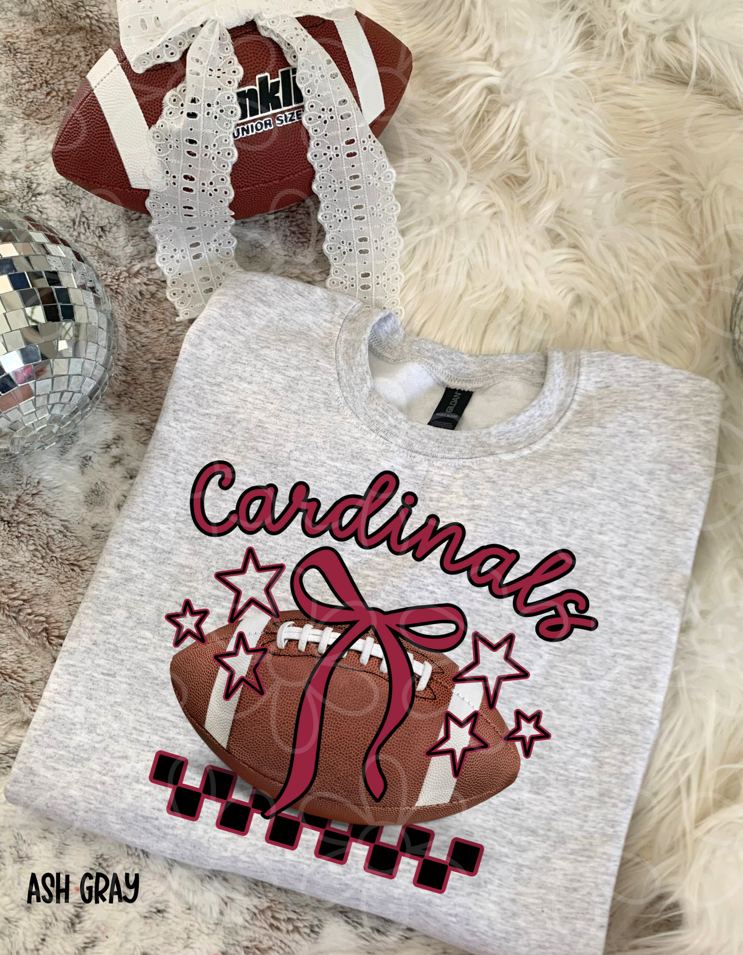Football Teams Checkered Stars (Multiple Options) Kids Completed Tee