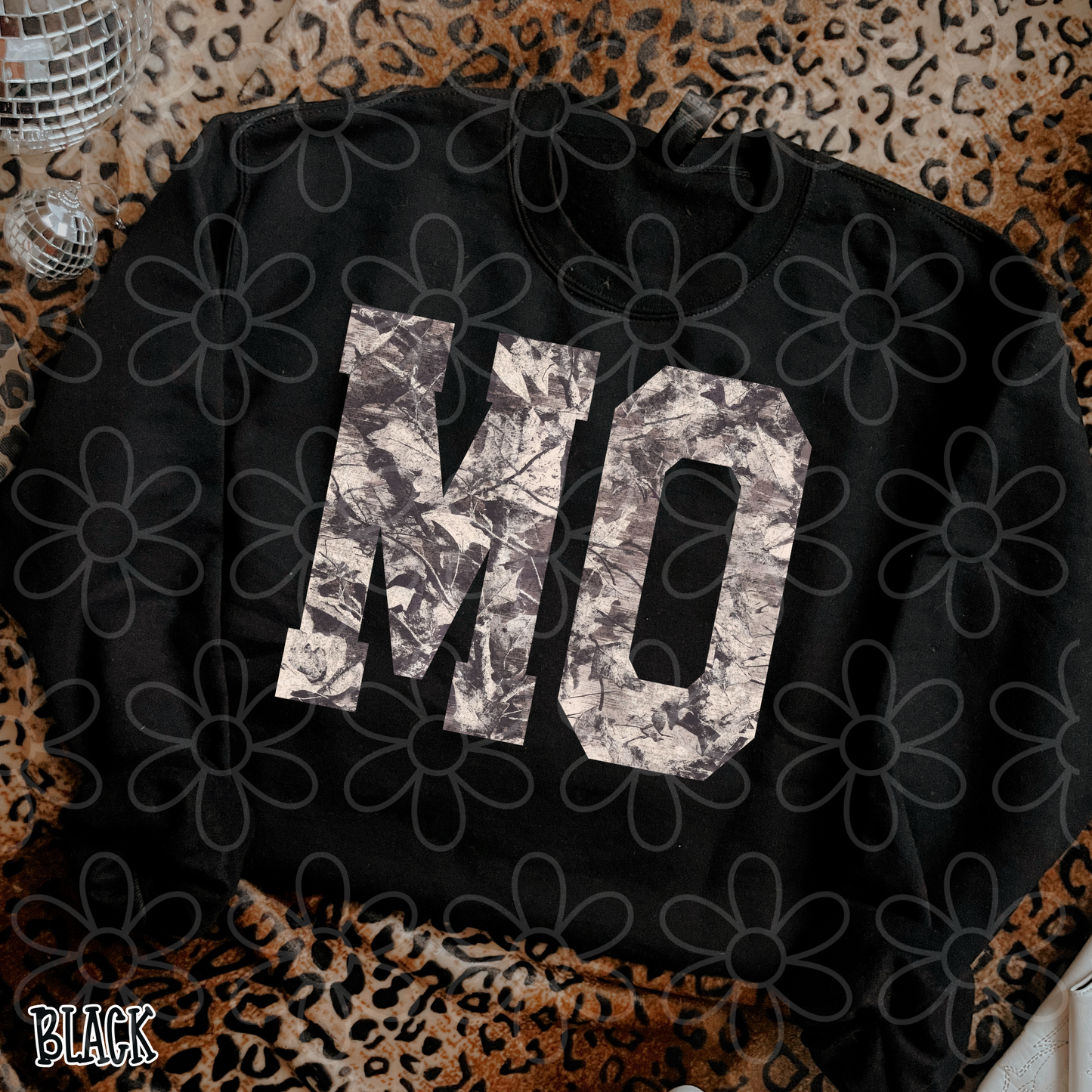Leafy Camo State Abbreviations (Multiple Options) Completed Tee