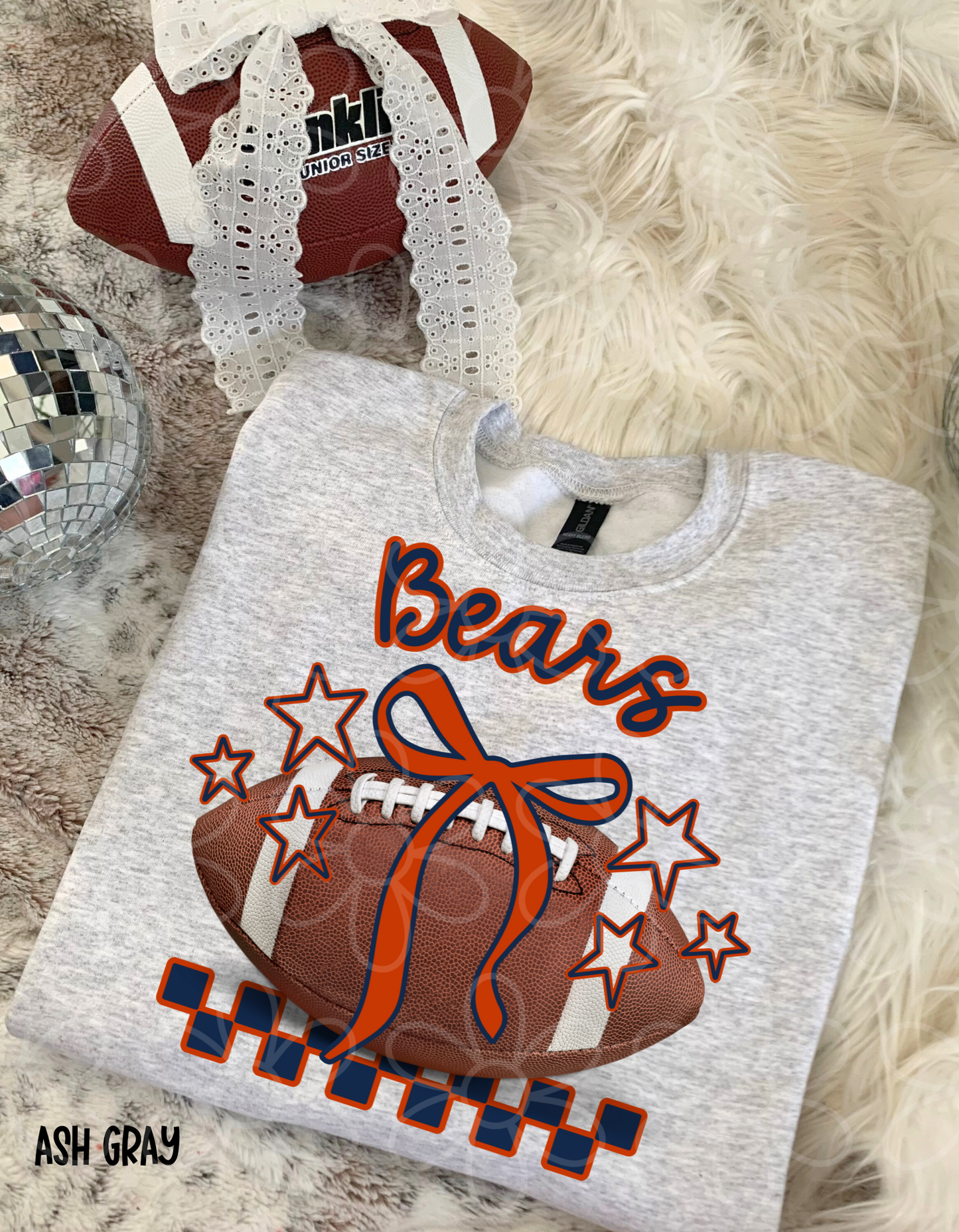 Football Teams Checkered Stars (Multiple Options) Kids Completed Tee