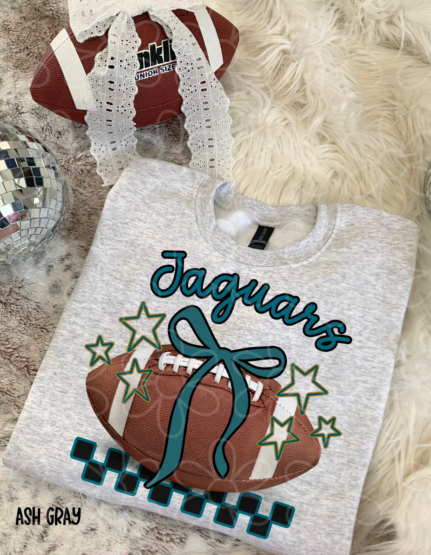Football Teams Checkered Stars (Multiple Options) Kids Completed Tee