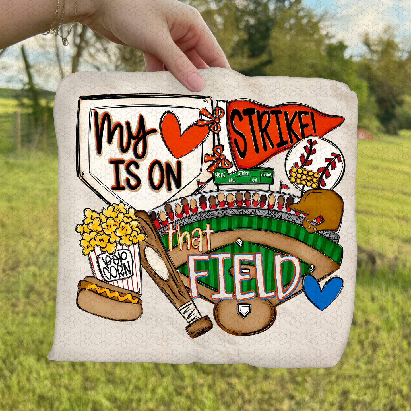 Baseball My Heart Is On That Field DTF Transfer