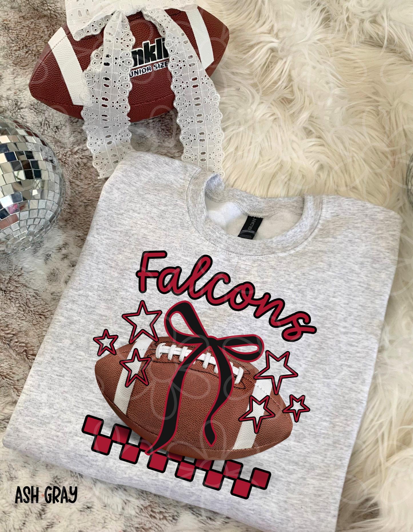 Football Teams Checkered Stars (Multiple Options) Kids Completed Tee