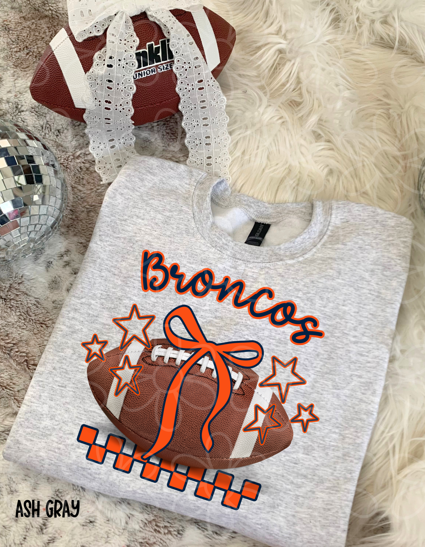 Football Teams Checkered Stars (Multiple Options) Kids Completed Tee