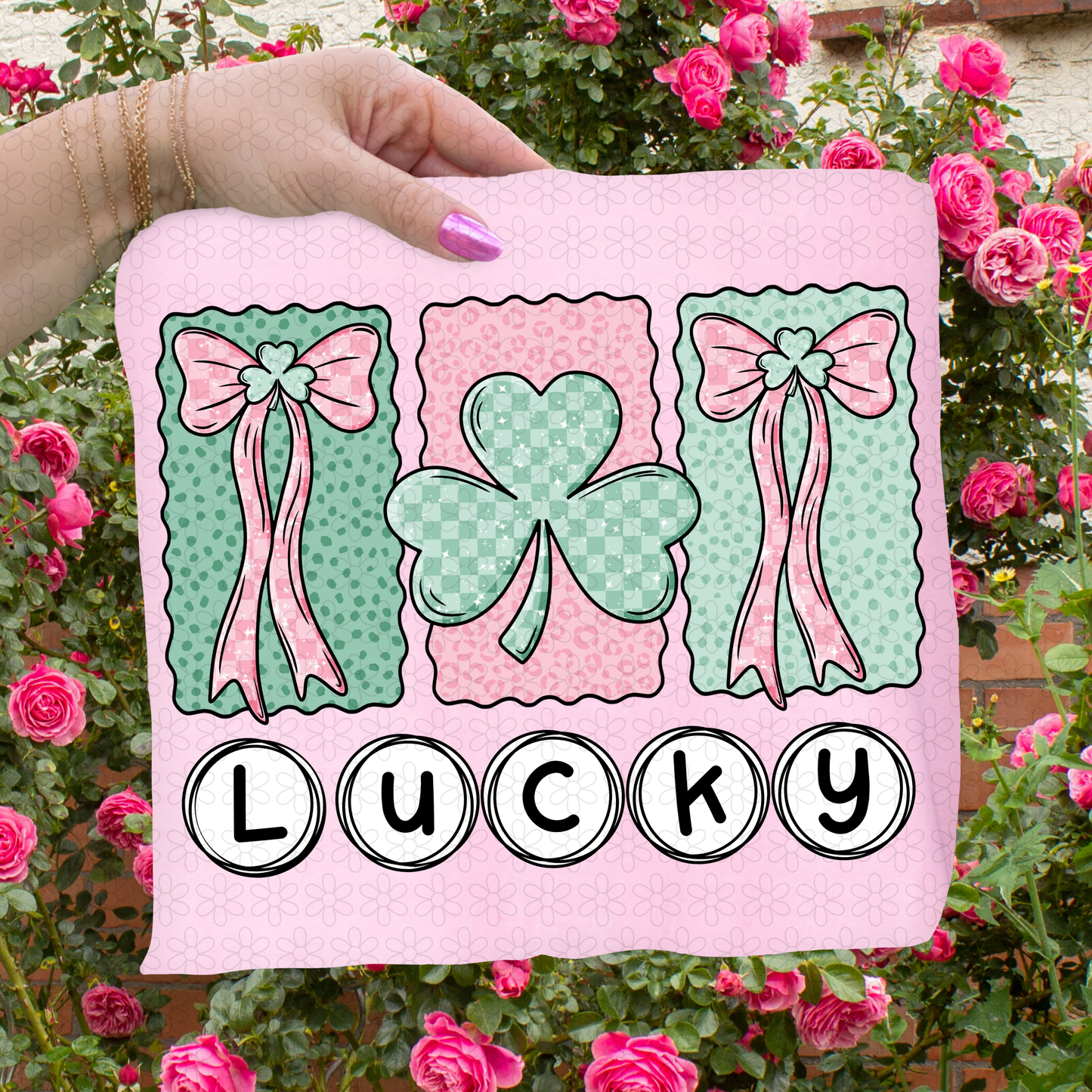 Pink Coquette Lucky DTF Transfer