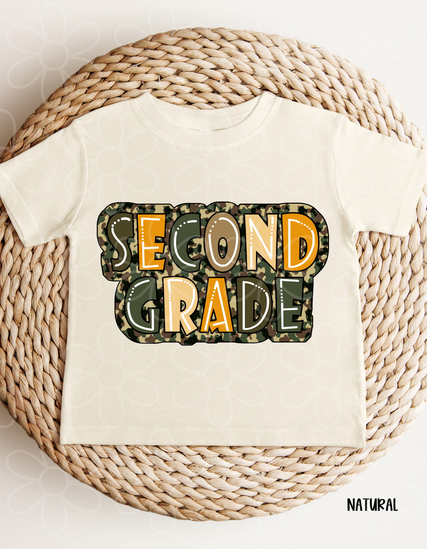 Camo School Grades (Multiple Options) DTF Transfer