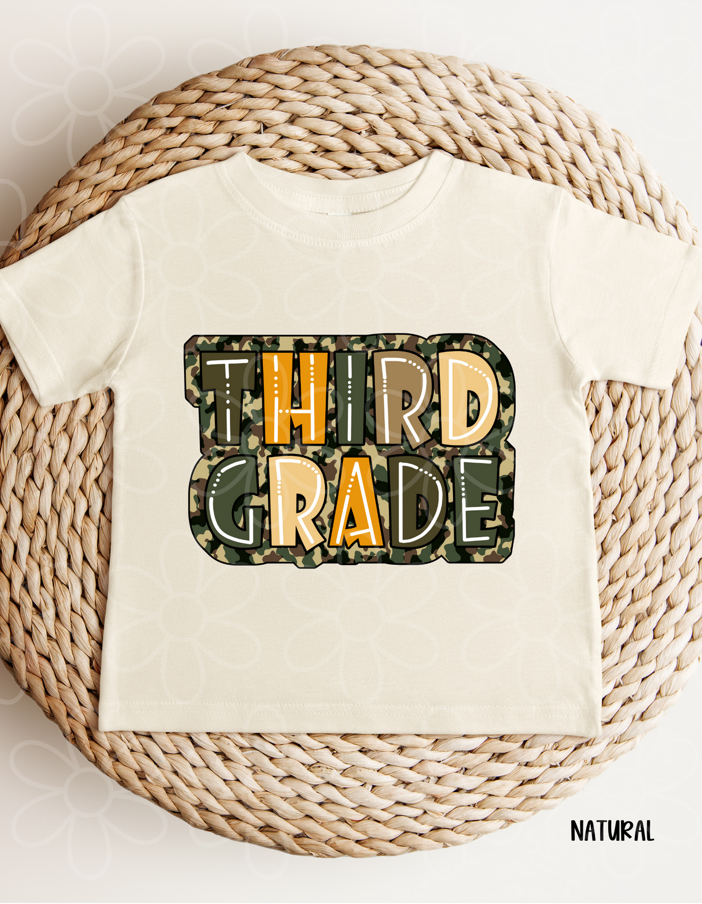Camo School Grades (Multiple Options) DTF Transfer