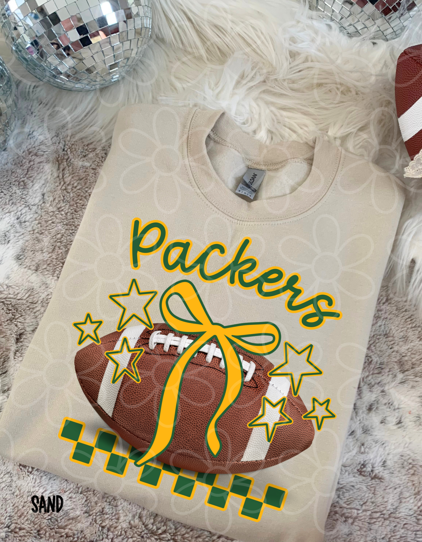 Football Teams Checkered Stars (Multiple Options) Kids Completed Tee