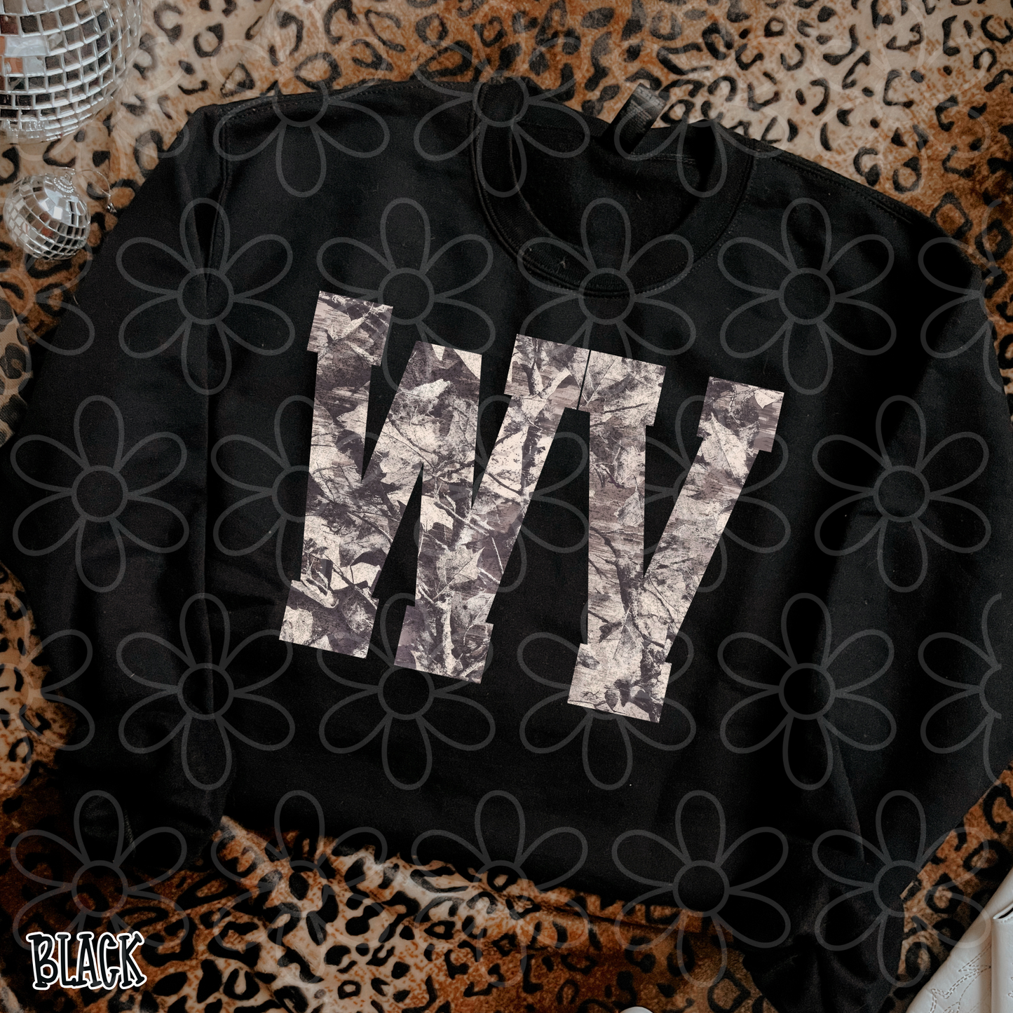 Leafy Camo State Abbreviations (Multiple Options) Completed Tee