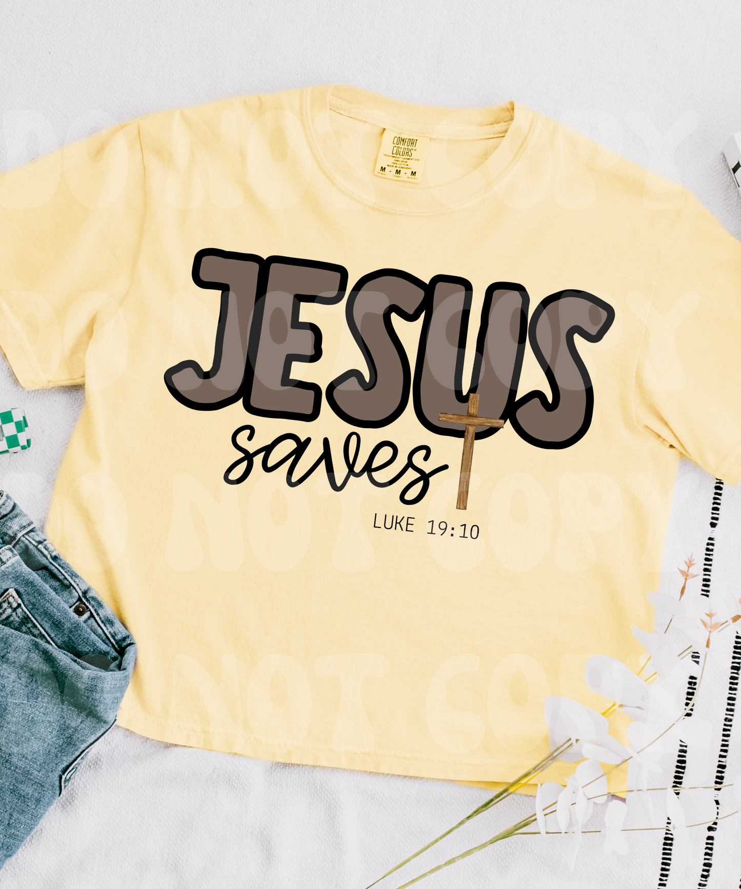 Jesus Saves ✝ DTF Transfer Only