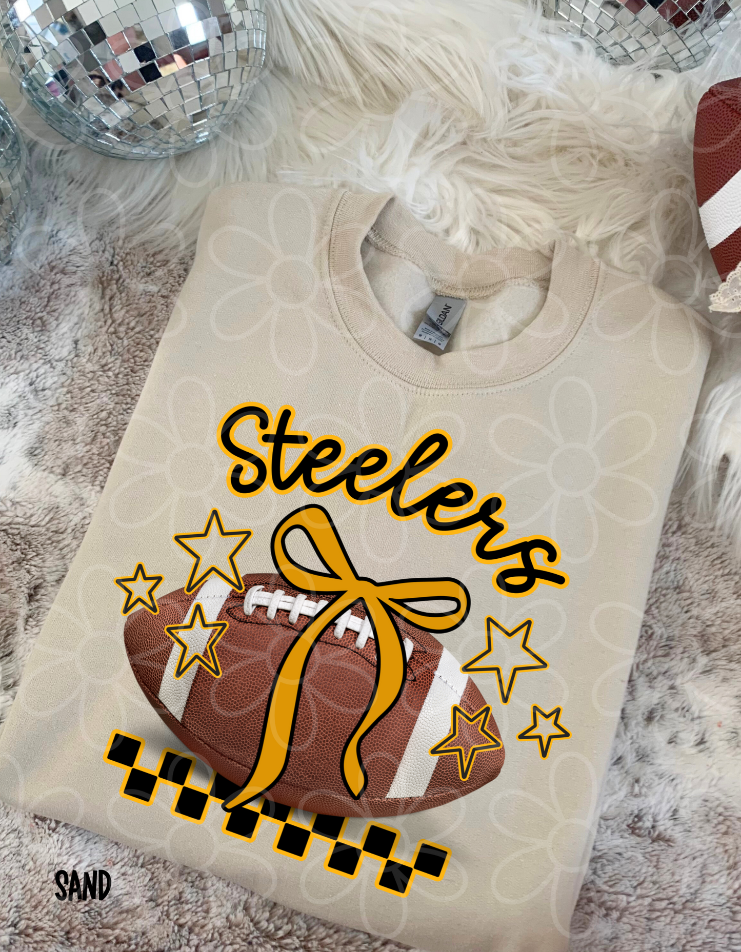 Football Teams Checkered Stars (Multiple Options) Completed Tee
