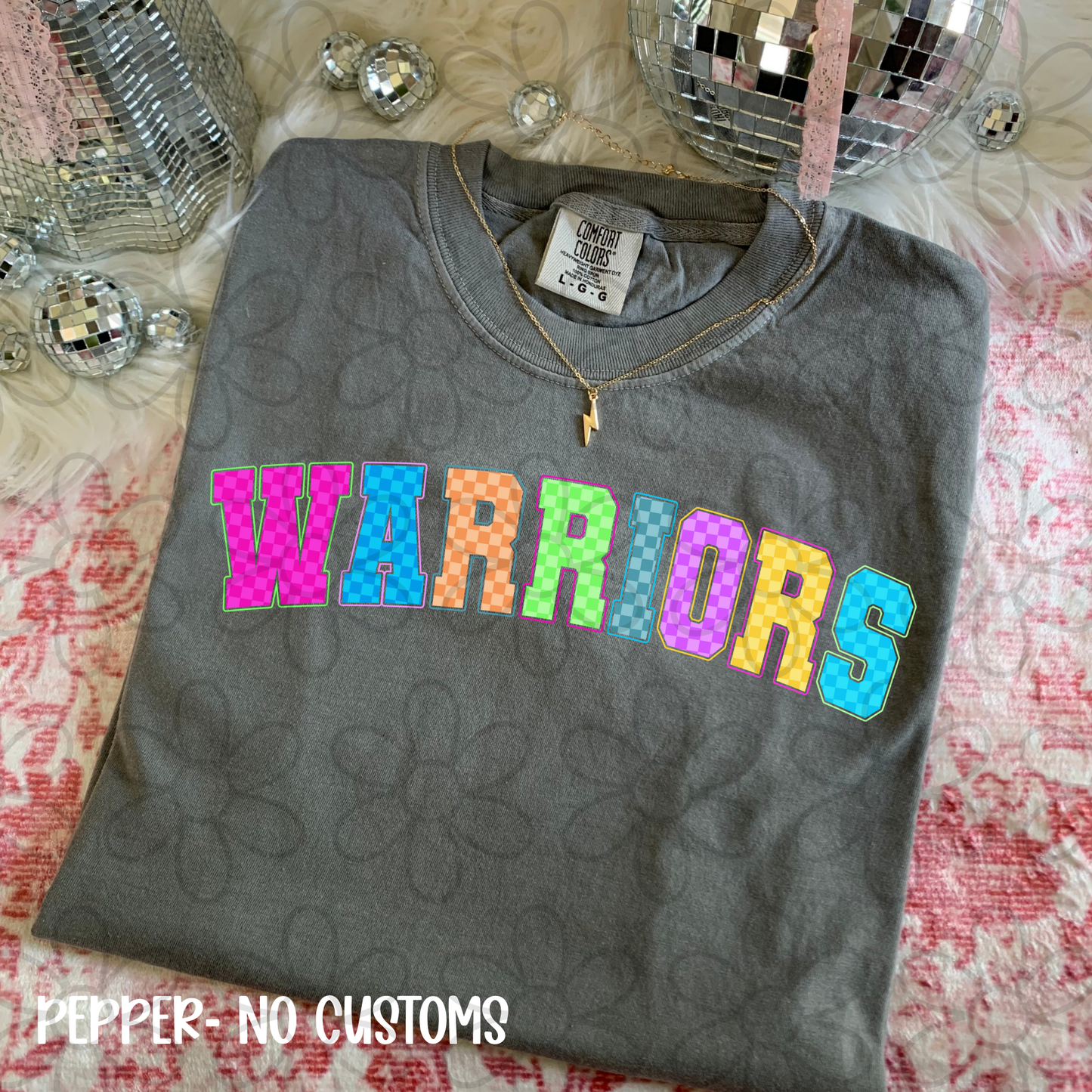 Colorful Checkered Sports Teams (Multiple Options) Completed Tee