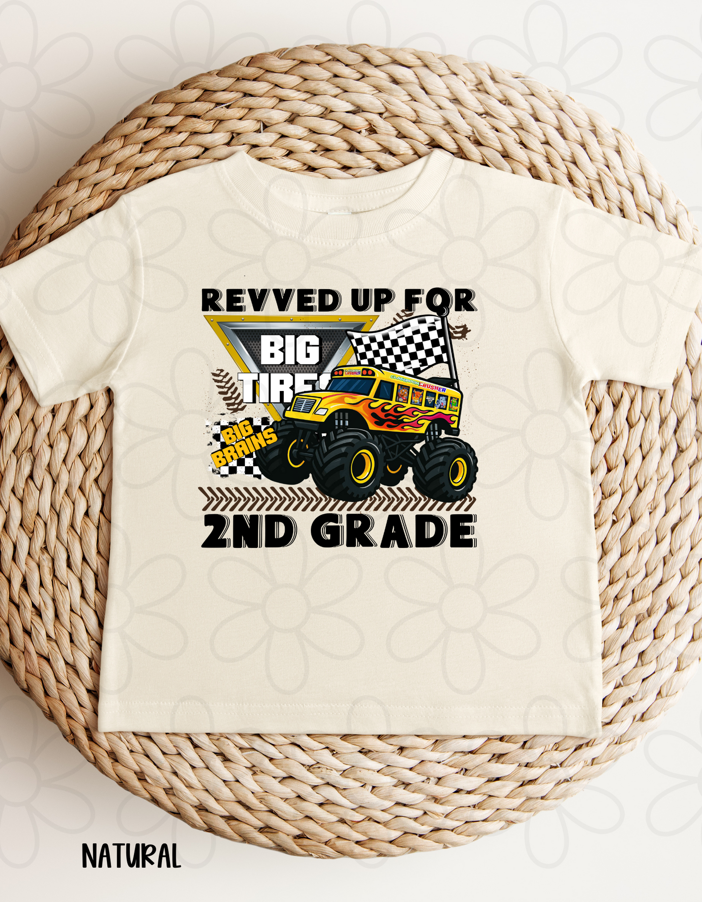 Revved Up For School Grades (Multiple Options) Completed Tee