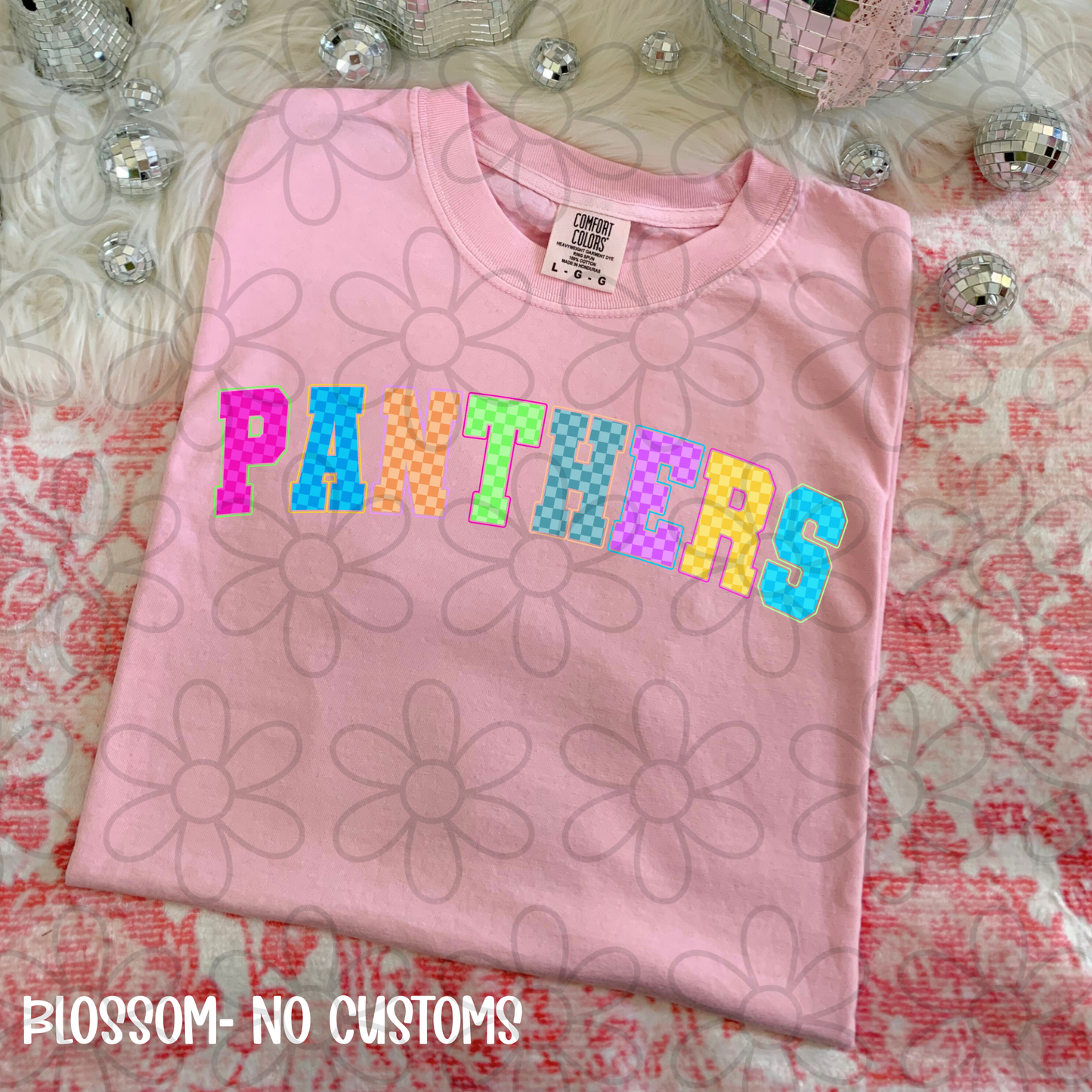 Colorful Checkered Sports Teams (Multiple Options) Completed Tee
