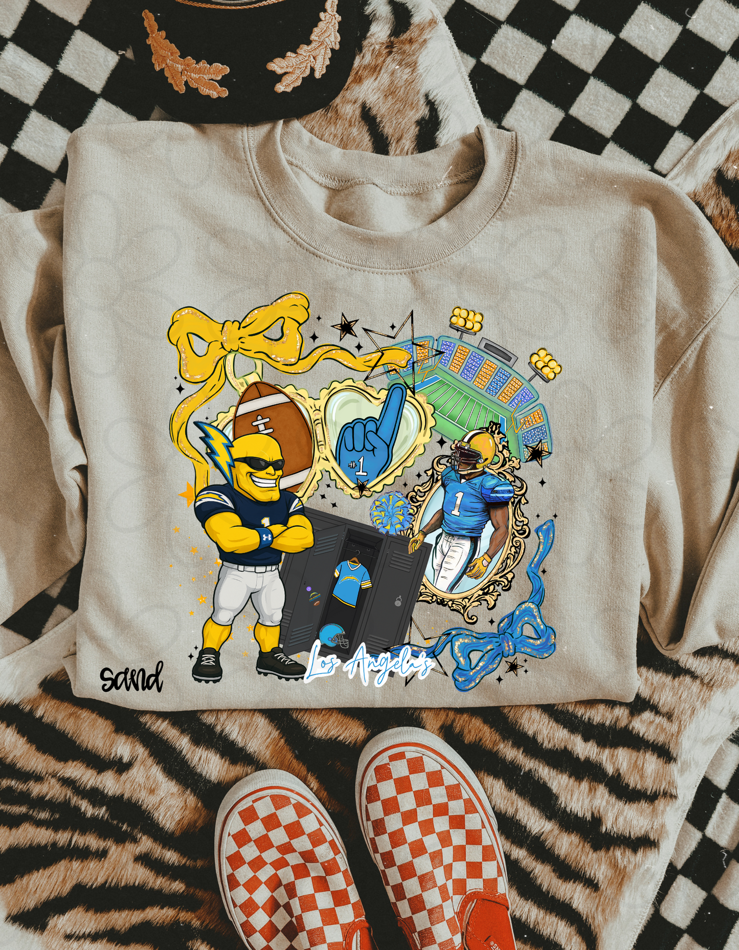Football Locket (Multiple Options) Completed Tee