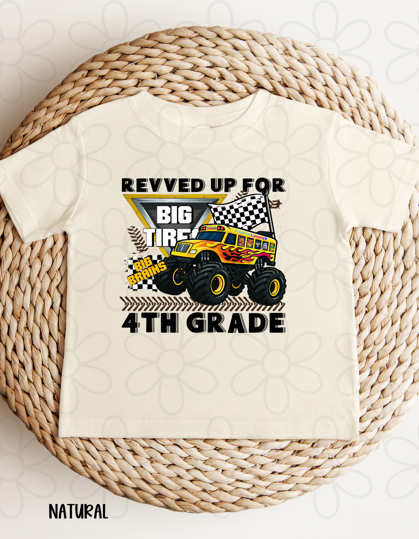 Revved Up For School Grades (Multiple Options) Completed Tee