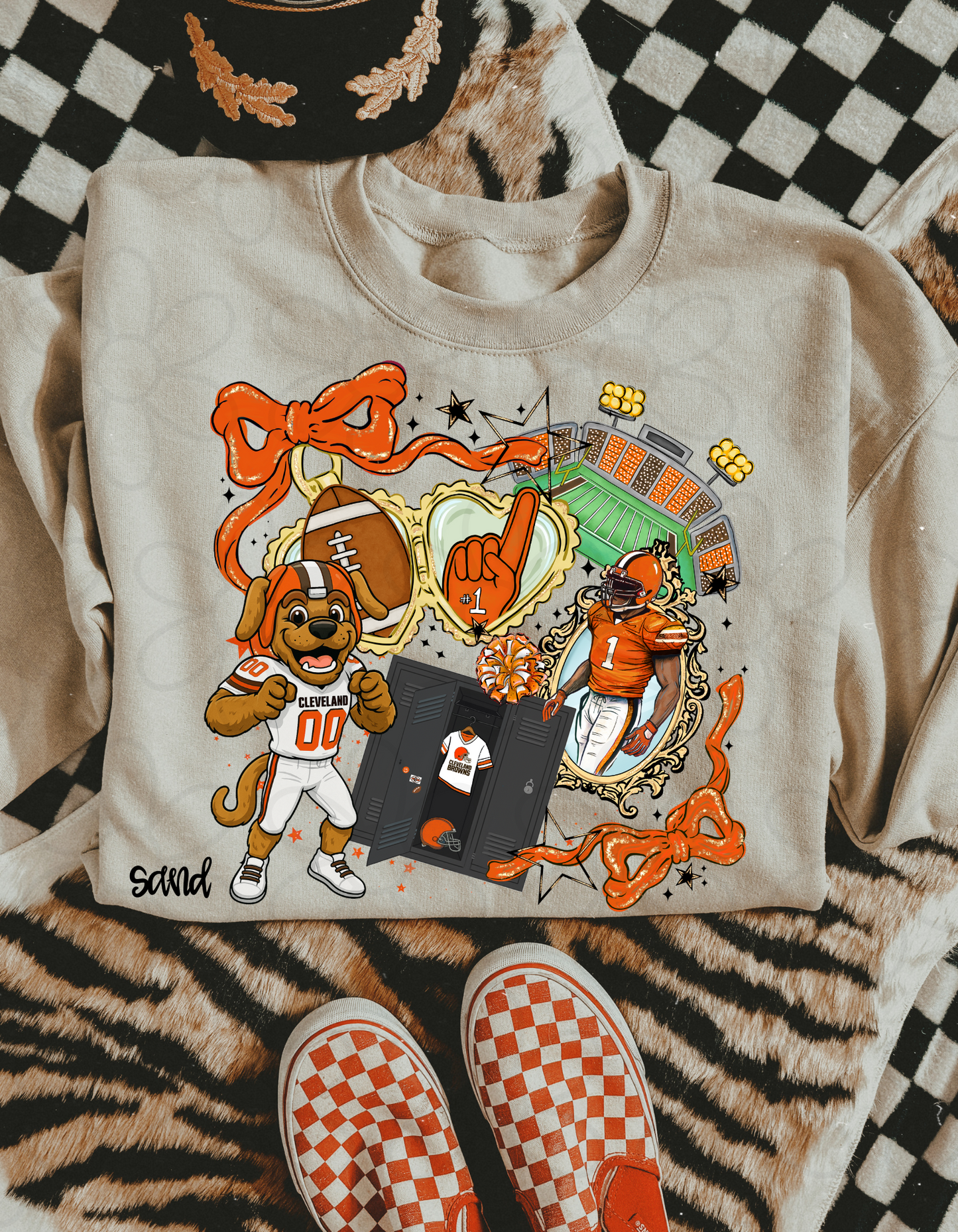 Football Locket (Multiple Options) Completed Tee