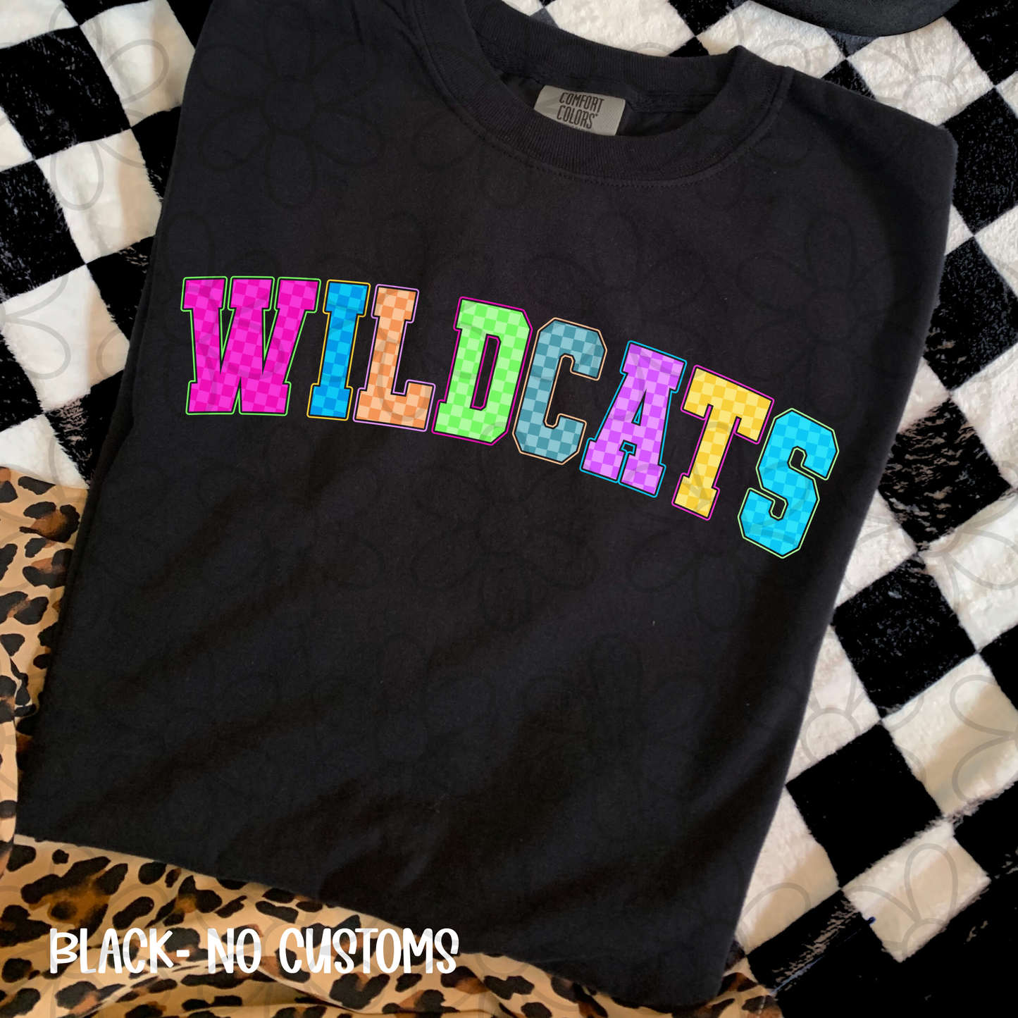 Colorful Checkered Sports Teams (Multiple Options) DTF Transfer
