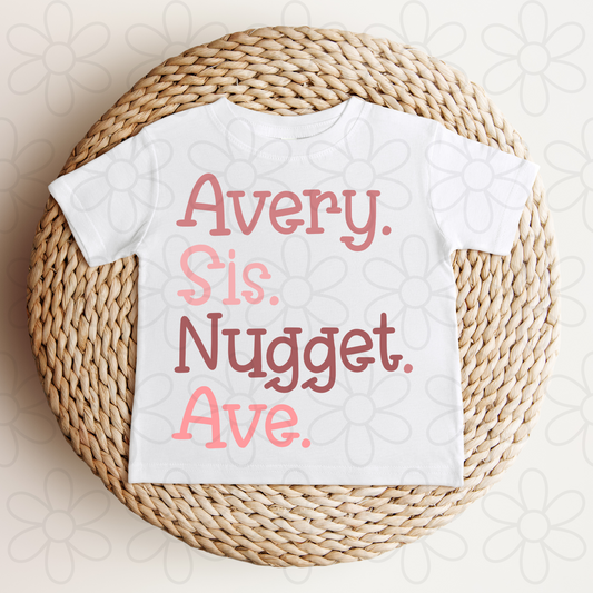 Custom Nicknames Kids (Multiple Color Options) Completed Tee