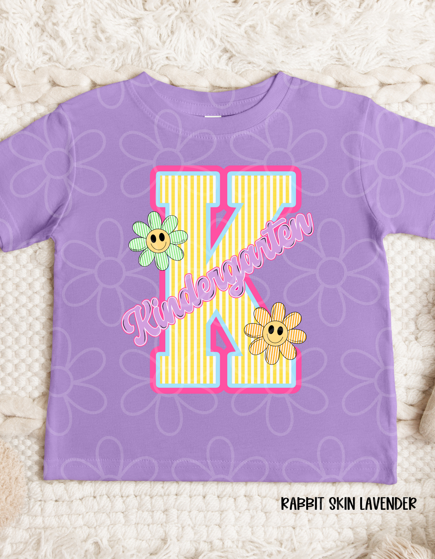 School Grades Stripes And Flowers DTF Transfer