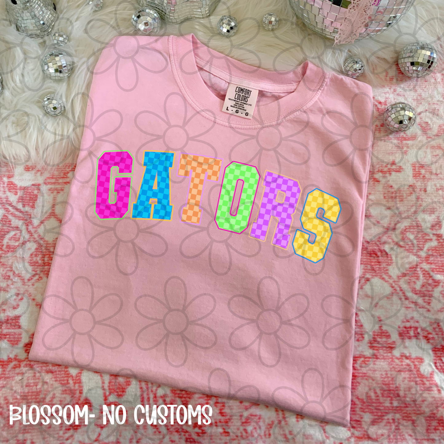 Colorful Checkered Sports Teams (Multiple Options) Completed Tee