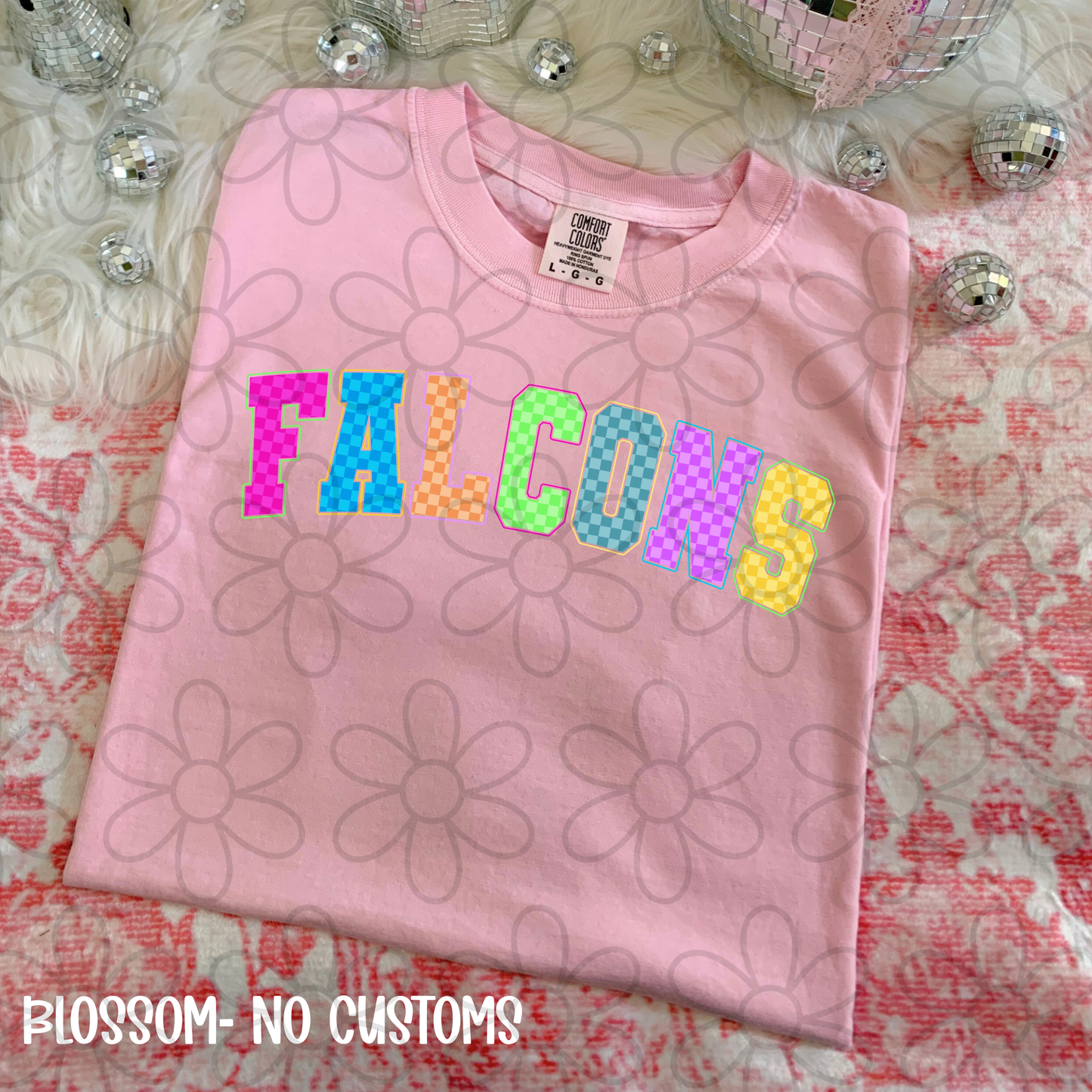 Colorful Checkered Sports Teams (Multiple Options) Completed Tee