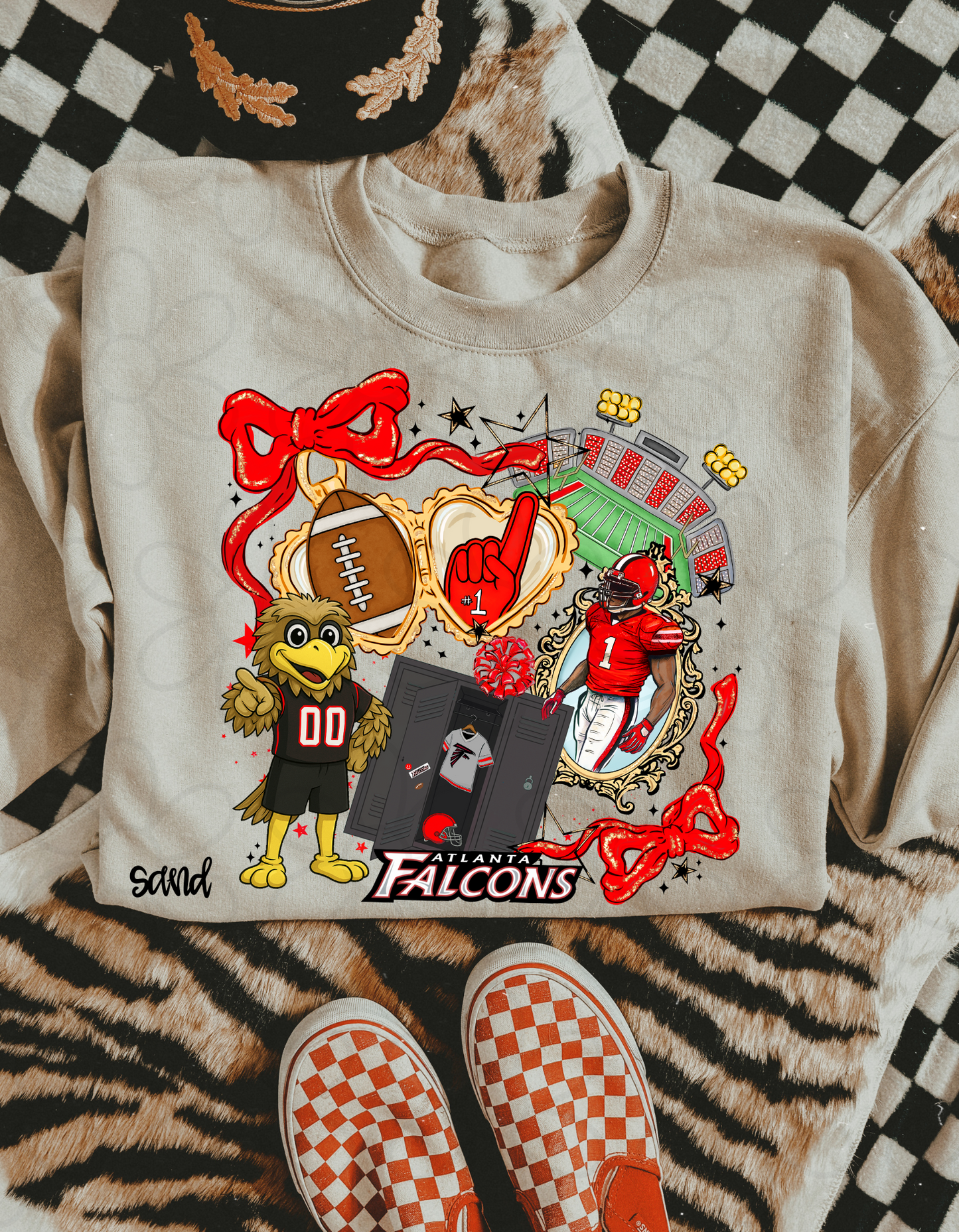 Football Locket (Multiple Options) Completed Tee