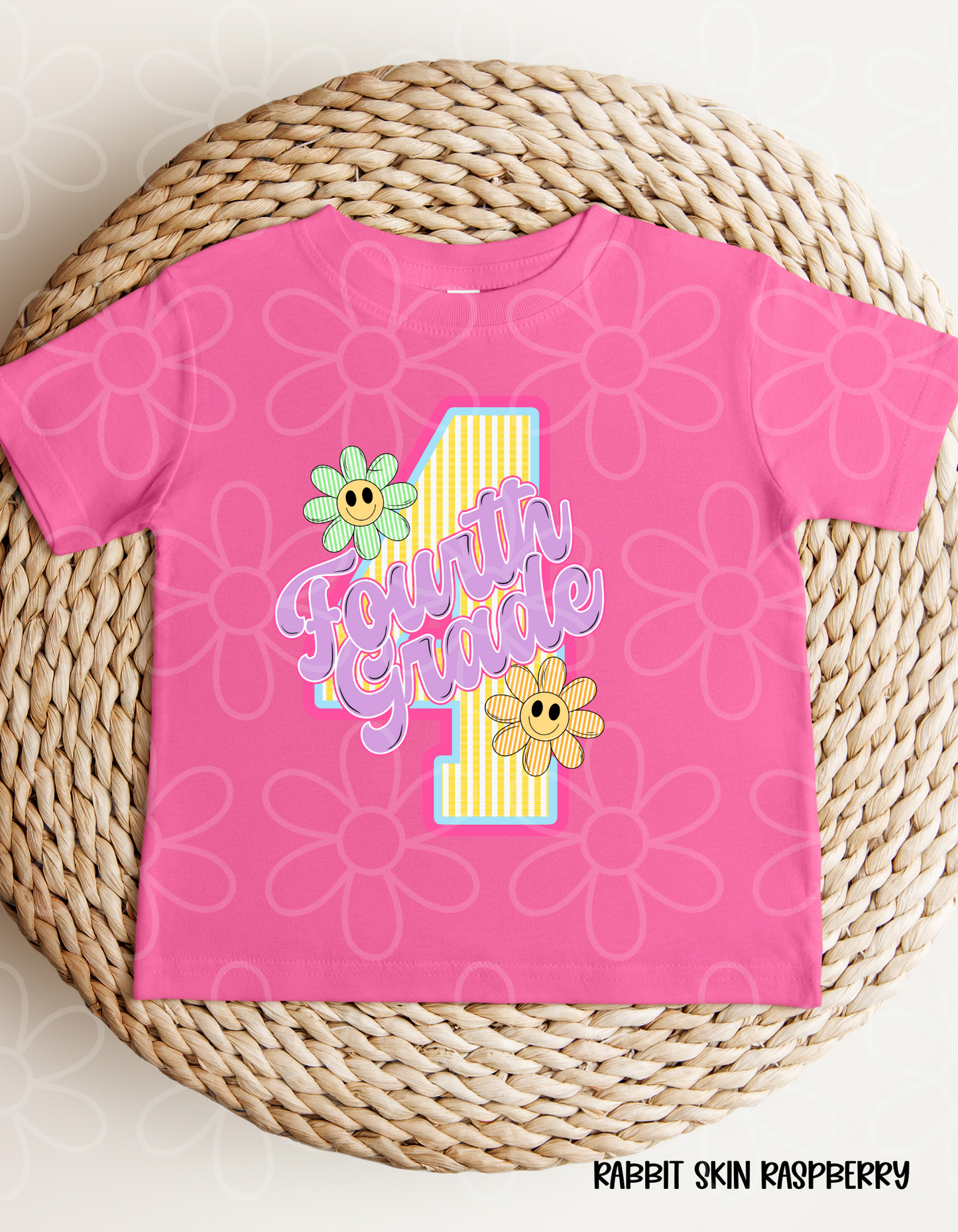 School Grades Stripes And Flowers DTF Transfer