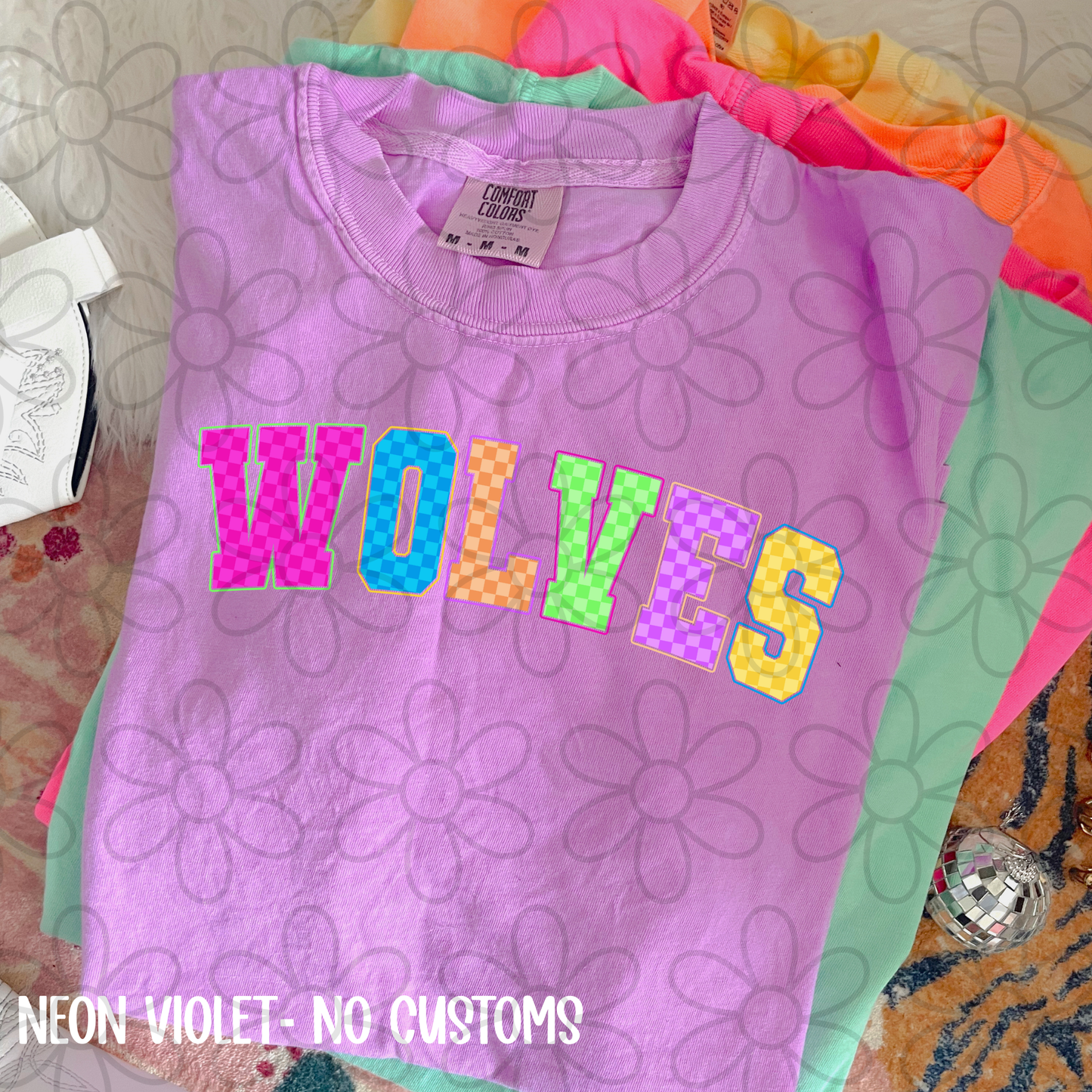 Colorful Checkered Sports Teams (Multiple Options) Completed Tee