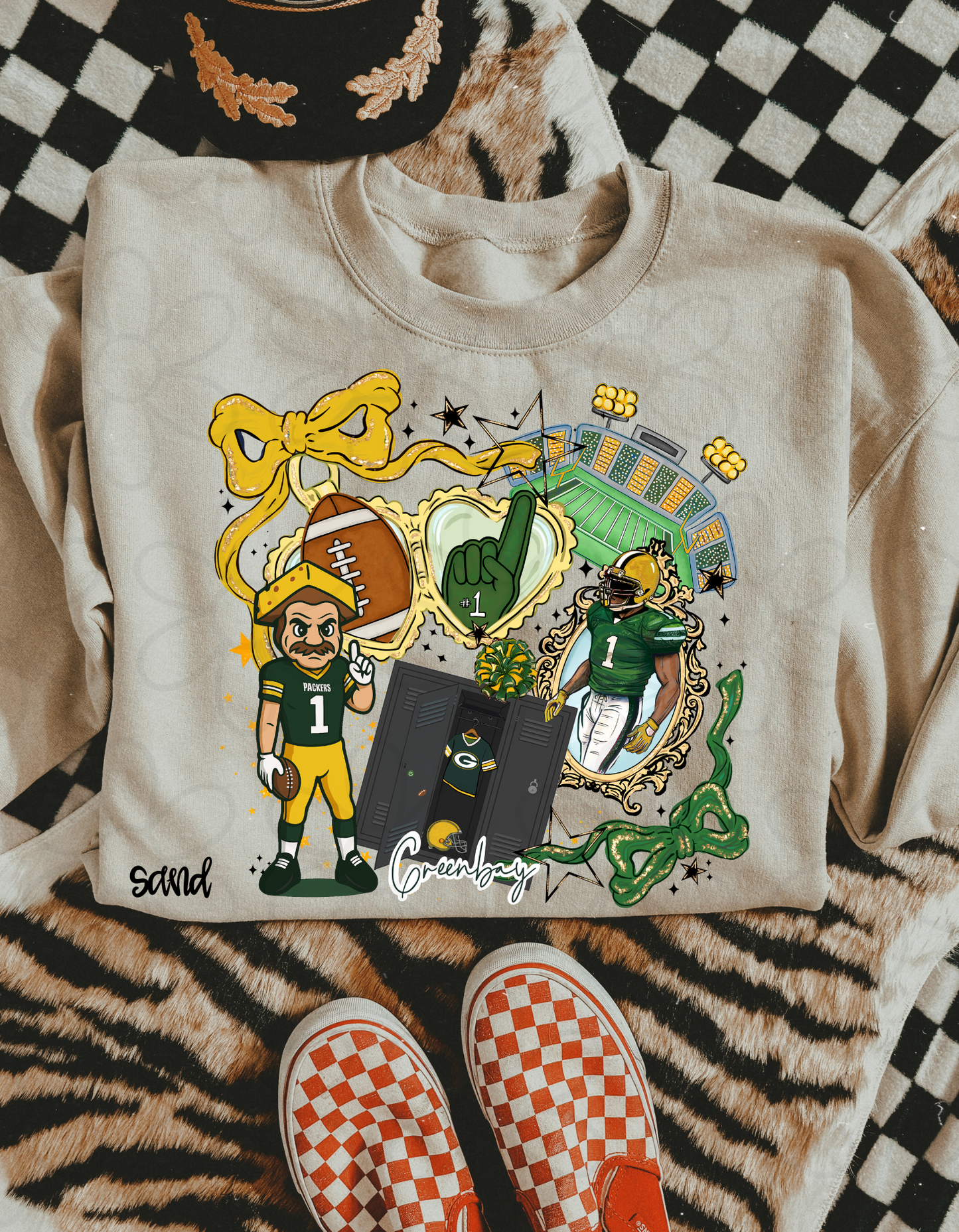 Football Locket (Multiple Options) Completed Tee