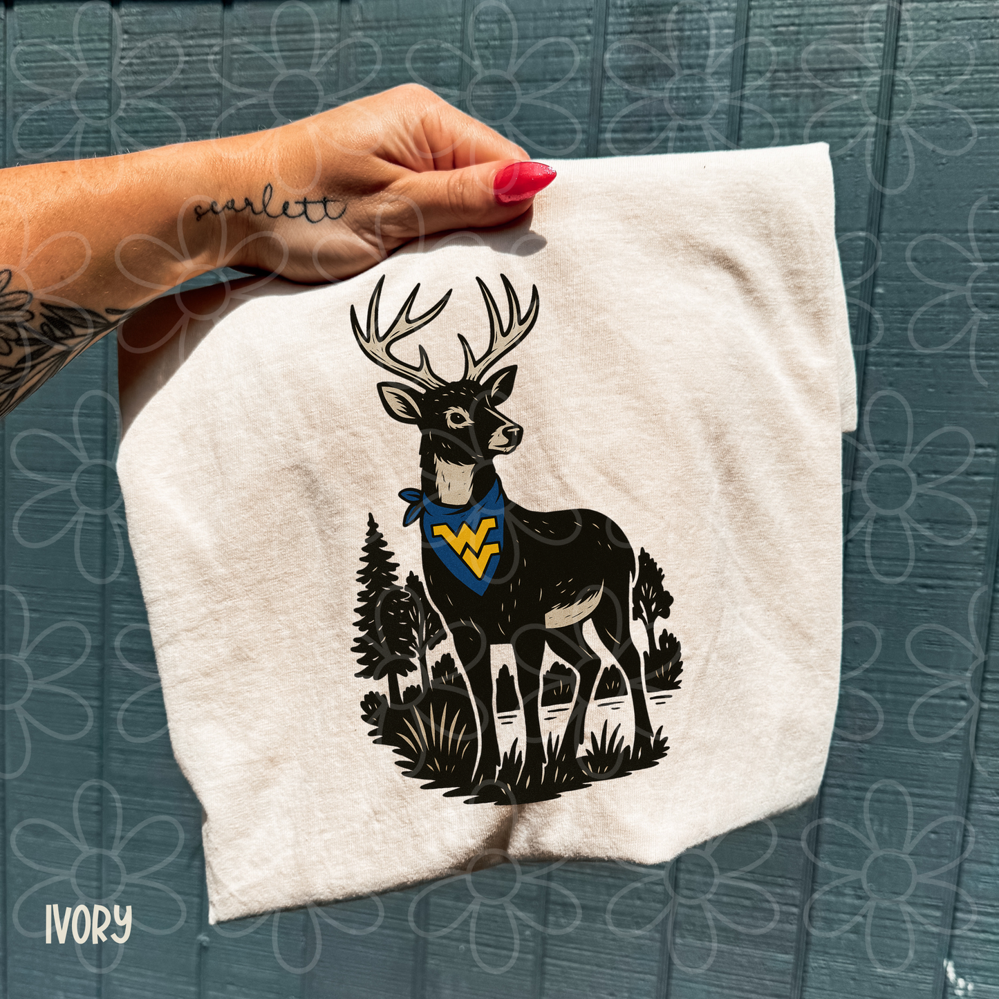 Deer Bandana Sports Teams (Multiple Options) Kids Completed Tee