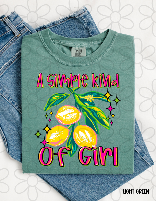 A Simple Kind Of Girl Kids Completed Tee