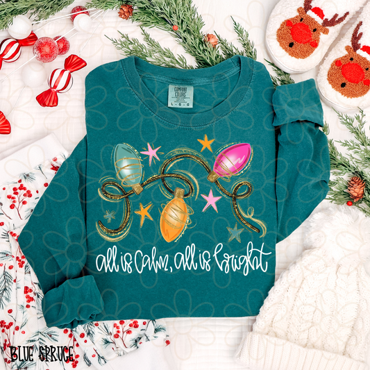 All Is Calm, All Is Bright Kids Completed Tee