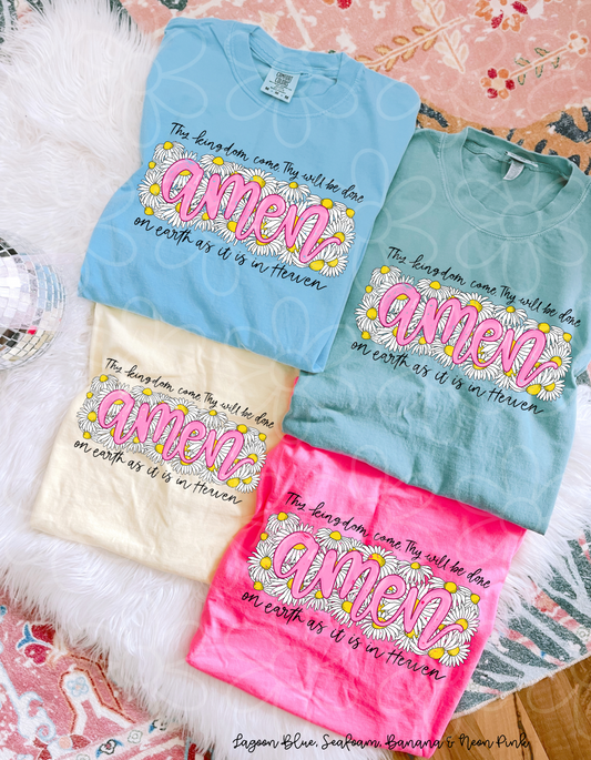 Amen The Kingdom Come They Will Be Done Kids Completed Tee